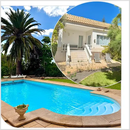 Casa Lilo, En Jardin Grande, Con Gran Piscina Y Barbacoa * ארונה