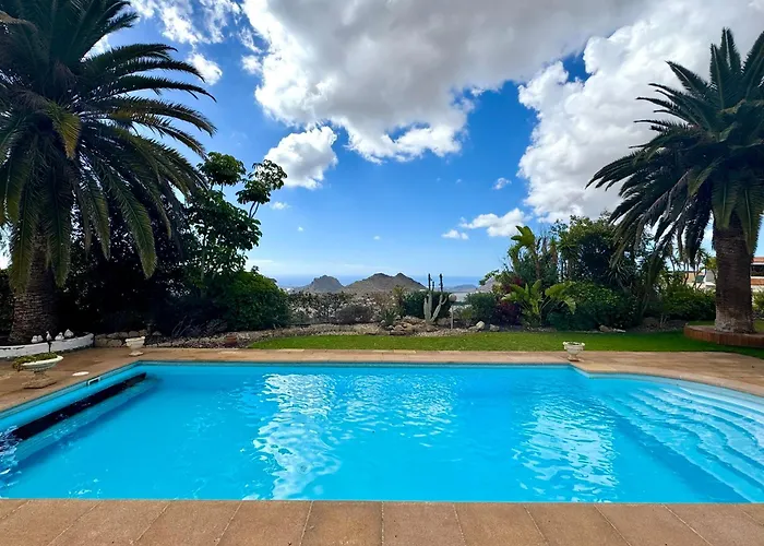 Casa Lilo, En Jardin Grande, Con Gran Piscina Y Barbacoa * Arona (Tenerife)